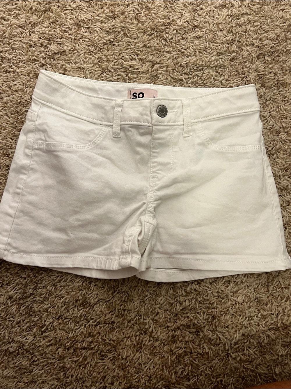 SO White Denim Girls  Jean Shorts